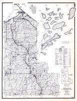 Ashland County, Wisconsin State Atlas 1956 Highway Maps